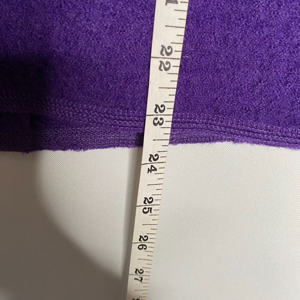 Norm Thompson 100% Wool Purple Button Closure Art-to-Wear Vest Size M - Picture 9 of 9